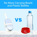 Maatouna Dog Water Bottle Foldable Leak-Proof Portable Outdoor Yellow by Deal US