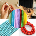 JIYIEW 8mm Glass Beads 24 Colors 575Pcs DIY Jewelry Making Kit Turquoise by Deal US