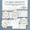 Kiki and Laly Pregnancy Must Haves Journal & Baby Milestone Cards White Set by Deal US