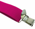 LOLELAI Suspenders Elastic Adjustable Y-Back Pant Clips Fuchsia Size L by Deal US