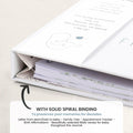 Kiki and Laly Pregnancy Must Haves Journal & Baby Milestone Cards White Set by Deal US