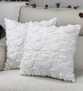 multiwins Christmas Pillow Covers 18x18 Set of 2 Snowman Plush Faux Fur by Deal US