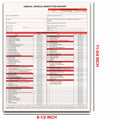 KIKIGO DOT Inspection Forms Annual Vehicle Report 2-Ply 3-Ply Carbonless 15 Pack by Deal US