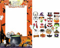 Generic Halloween Photo Booth Props 31 PCS Yellow Cartoon Paper Party by Deal US