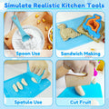 OLRMA 20PCS Kids Knife Set Blue Child-Friendly Plastic Cooking Tools by Deal US