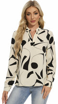 VIPONES Women V Neck Long Puff Sleeve Floral Blouse 530-floral White XL by Deal US