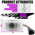 SPOBODY Car Door Logo Projector Puddle Lights 3D Laser 4pcs by Deal US