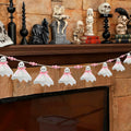CRAFLOX Pink Halloween Garland Ghost Decor 6.6Ft Wooden Beads Small by Deal US