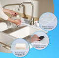 LZMYIVE Faucet Mat Kitchen Sink 24'' White Diatomite Quick Drying Stone Tray by Deal US
