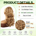 Mayouda 18in Long Curly Wavy Drawstring Ponytail Extension Light Blonde by Deal US