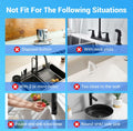 LZMYIVE Faucet Mat Kitchen Sink 24'' White Diatomite Quick Drying Stone Tray by Deal US