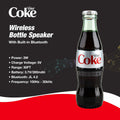 Diet Coke Bottle Shaped Bluetooth Speaker Wireless Deep Bass AUX Black by Deal US