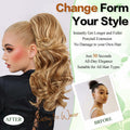 Mayouda 18in Long Curly Wavy Drawstring Ponytail Extension Light Blonde by Deal US