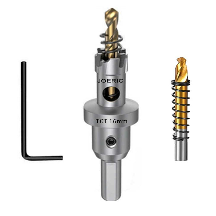 JOERIC Tungsten Carbide Tipped Hole Saw Drill Bit 40mm Metal Wood Plastic by Deal US