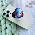Luhoit Expanding Heart Shape Glass Phone Grip Finger Holder Purple Blue by Deal US