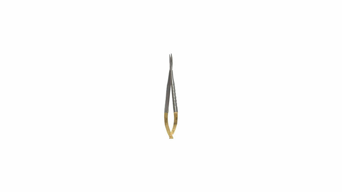 Wise CASTROVIEJO Curved Micro Surgical Scissors Smooth Cutting 4.5" by Deal US