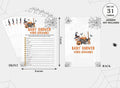 Tuyashua Halloween Baby Shower Word Scramble Game 30 Cards WY06 by Deal US