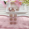 YOJIATOP Cat Eye Press On Toenails 24pcs Light Brown Square Plastic by Deal US