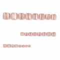 YOJIATOP Cat Eye Press On Toenails 24pcs Light Brown Square Plastic by Deal US