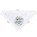 PNTKION 2 Pack Big Brother Sister Cotton Dog Bandana White Flower by Deal US
