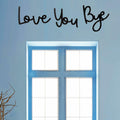 “Love You Bye” Wood Sign Wall Decor Rustic Farmhouse Entryway Plaque Black by Deal US
