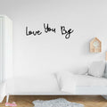 “Love You Bye” Wood Sign Wall Decor Rustic Farmhouse Entryway Plaque Black by Deal US