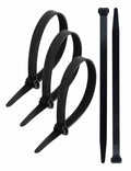 LOMAZH Cable Zip Ties 50pcs 12.2in Black Nylon 250lbs Tensile Strength by Deal US