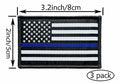 Ceclflag 3Pcs Police Flag Patch 2x3 Inch Tactical Embroidered Armband by Deal US