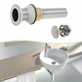 [Like New] SG Store Stainless Steel Sink Drain Plug 18x3cm for Non-Overflow Basin Kitchen by Deal US