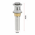 [Like New] SG Store Stainless Steel Sink Drain Plug 18x3cm for Non-Overflow Basin Kitchen by Deal US