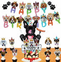 Generic Veewon Dog Faces Claws Party Banner Colorful Paper Medium by Deal US