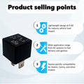 Alikkash Mini ISO Automotive Relay 90987-02025 12V 80A 4 PIN by Deal US