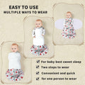 GUNTAIL Baby Sleep Sack Swaddle 3Way Adjustable Rayon Cotton Banana&Flower 6-12M by Deal US