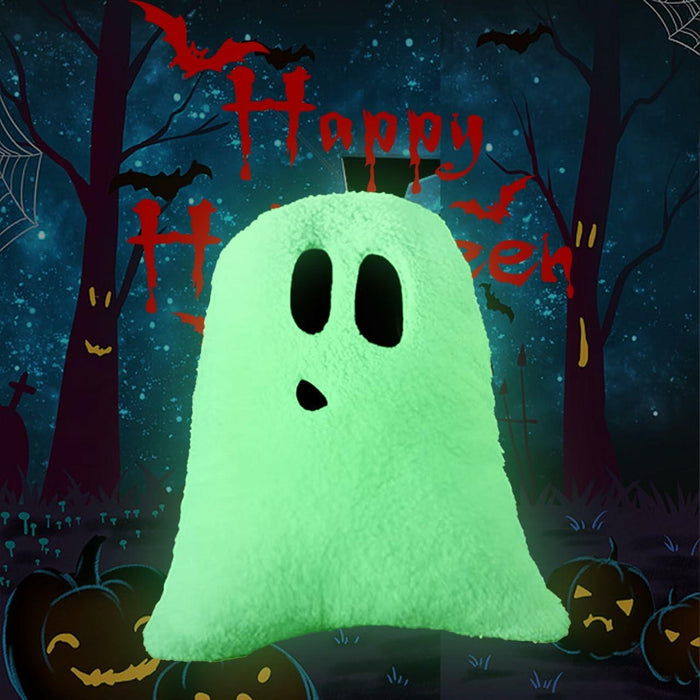 WSARZAHE Halloween Ghost Decorative Pillow Luminous Flannel Standard Size by Deal US