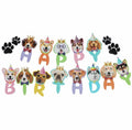 Generic Veewon Dog Faces Claws Party Banner Colorful Paper Medium by Deal US