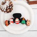XEININVU Christmas Hair Claw Clip Velvet Large Santa Gingerbread 1Pc by Deal US