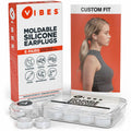 Vibes Silicone Ear Plugs Waterproof Moldable Gel Noise Blocking 6 Pairs by Deal US