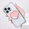 Luhoit Expanding Heart Shape Glass Phone Grip Stand Pink LSF5C by Deal US