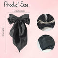 HUFITION Satin Metal Hair Bow Clips 3 PCS Beige Hot Pink Light Pink by Deal US