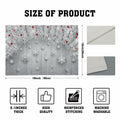 Giwawa Winter Snowflakes Placemats Set of 4 12x18 Silver Red Linen by Deal US
