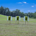 WEIMIKE Shooting Targets 12x18in Splatter Silhouette Paper Black Yellow Red by Deal US