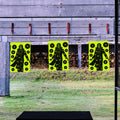 WEIMIKE Shooting Targets 12x18in Splatter Silhouette Paper Black Yellow Red by Deal US