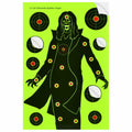 WEIMIKE Shooting Targets 12x18in Splatter Silhouette Paper Black Yellow Red by Deal US