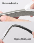 Noabaco 33 Ft Brush Weather Stripping Door Window Seal Strip Grey 11/32x9/16 by Deal US