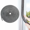 Noabaco 33 Ft Brush Weather Stripping Door Window Seal Strip Grey 11/32x9/16 by Deal US