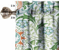 Focusbrite William Morris Floral Insulated Curtain Valance 54x18in 1 Panel by Deal US