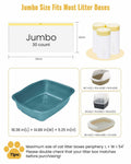 KONE Cat Litter Box Liners Jumbo Large Drawstring 36x18 30 Count by Deal US