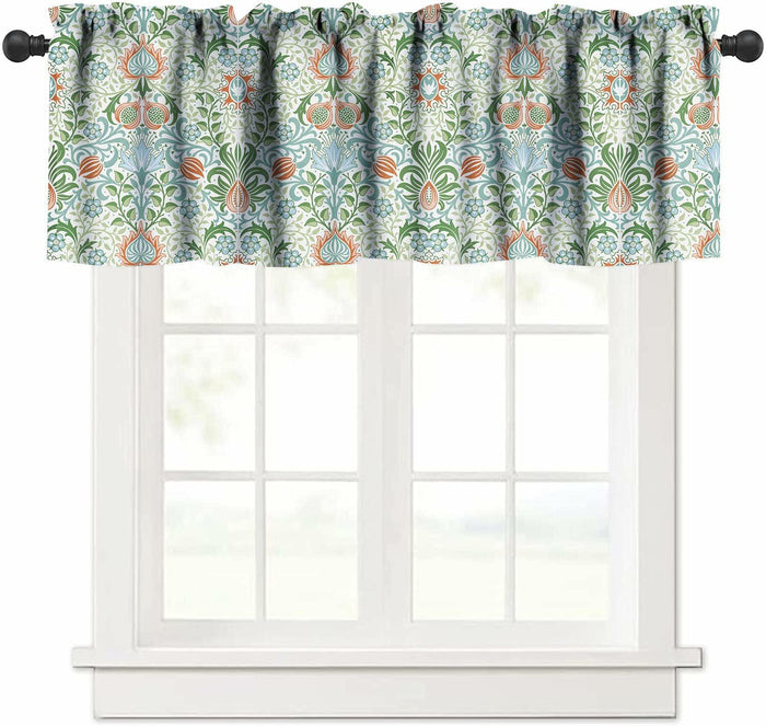 Focusbrite William Morris Floral Insulated Curtain Valance 54x18in 1 Panel by Deal US
