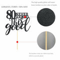 Black Glitter Happy 80th Birthday Cake Topper, Cheers to 80 Years, 80 Count by Deal US