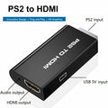 sartyee PS2 to HDMI Adapter Converter with 3.5mm Audio Cable Black by Deal US